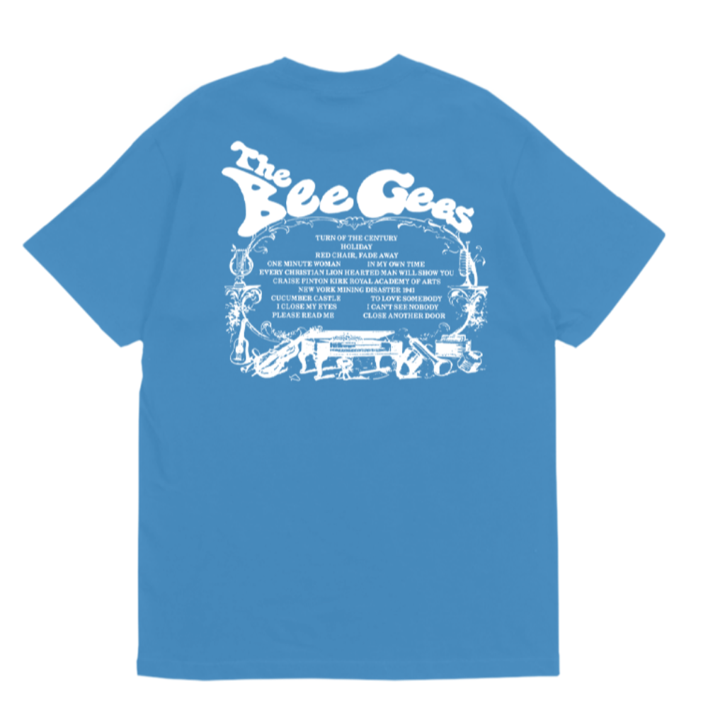 Bee Gees’ 1st Track List T-Shirt Back